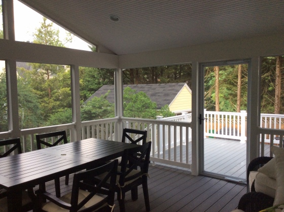 Bethesda MD deck and screened porch combinations